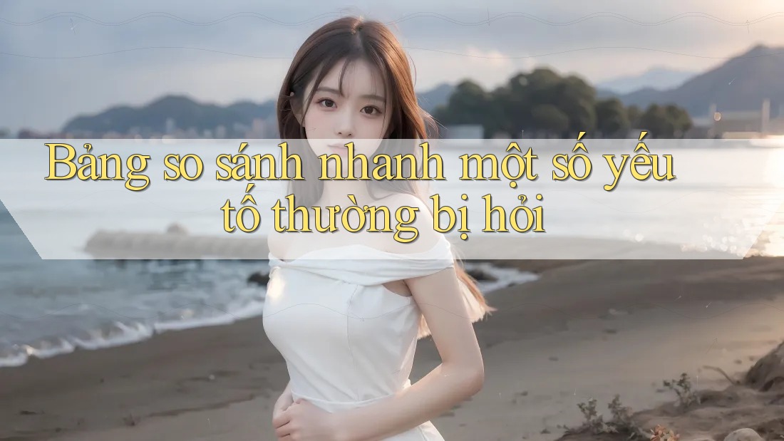 Bảng so sánh nhanh một số yếu tố thường bị hỏi