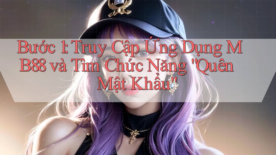 Bước 1: Truy Cập Ứng Dụng MB88 và Tìm Chức Năng “Quên Mật Khẩu”