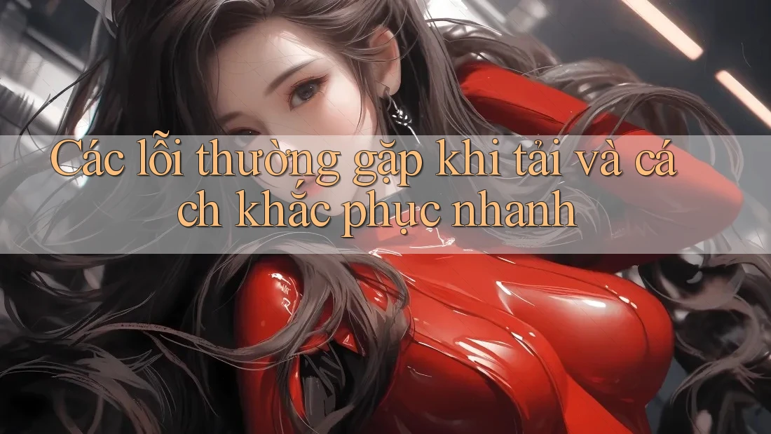 Các lỗi thường gặp khi tải và cách khắc phục nhanh