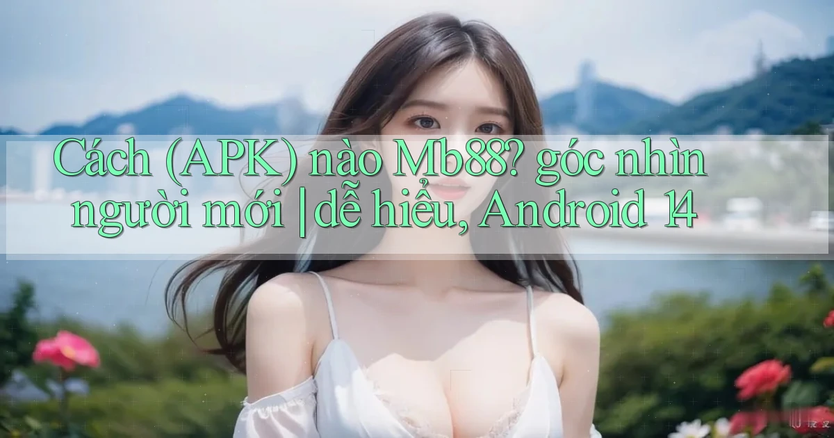Cách (APK) nào Mb88 góc nhìn người mới dễ hiểu, Android 14
