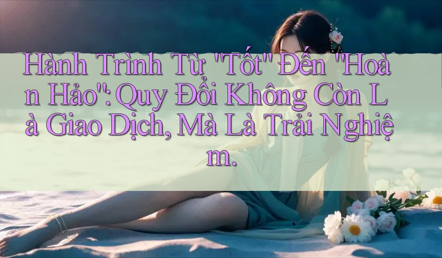 Hành Trình Từ “Tốt” Đến “Hoàn Hảo”: Quy Đổi Không Còn Là Giao Dịch, Mà Là Trải Nghiệm.