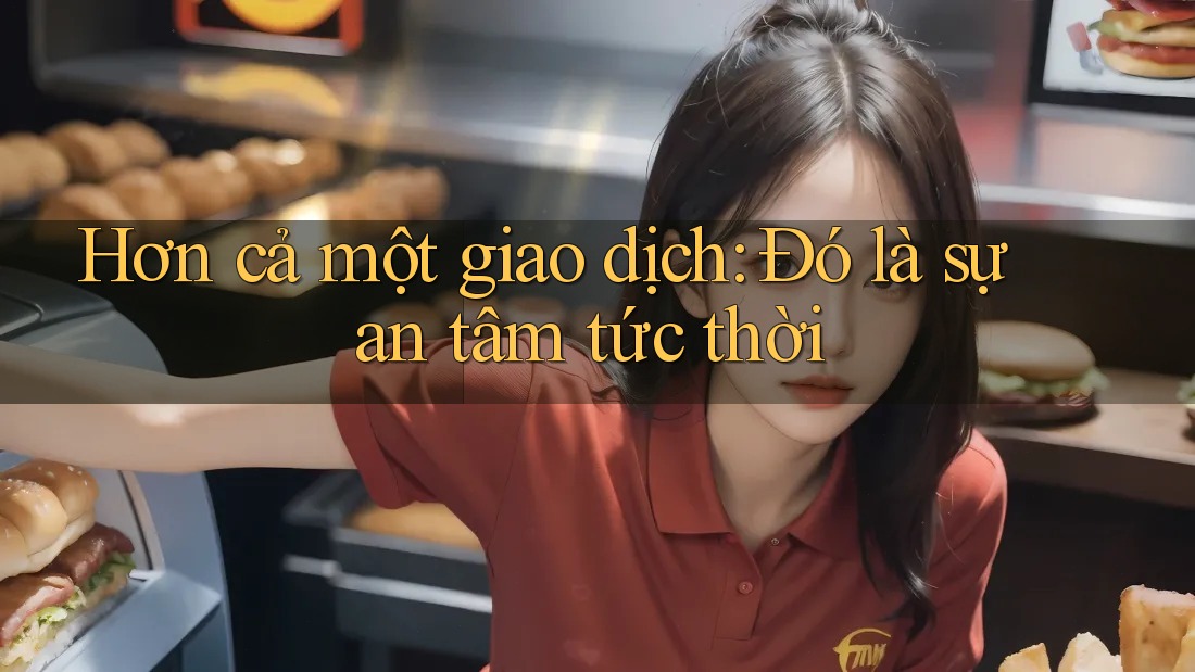 Hơn cả một giao dịch: Đó là sự an tâm tức thời