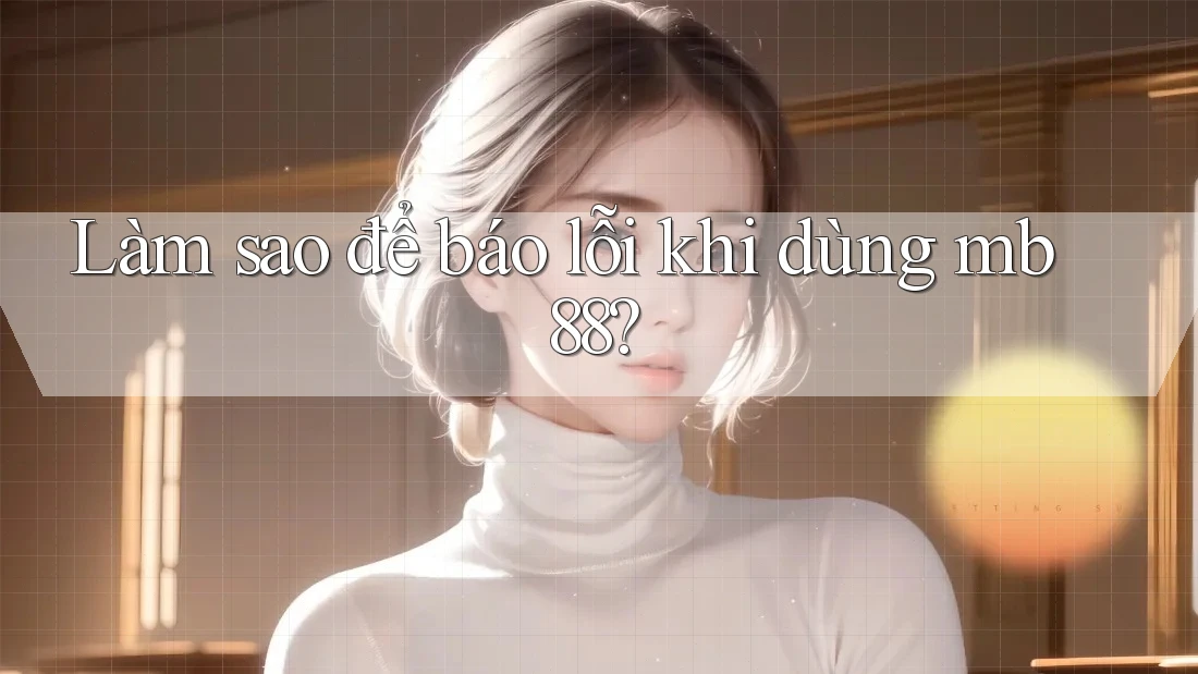 Làm sao để báo lỗi khi dùng mb88? Làm sao để báo lỗi khi dùng mb88?
