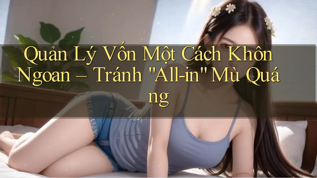 Quản Lý Vốn Một Cách Khôn Ngoan – Tránh “All-in” Mù Quáng