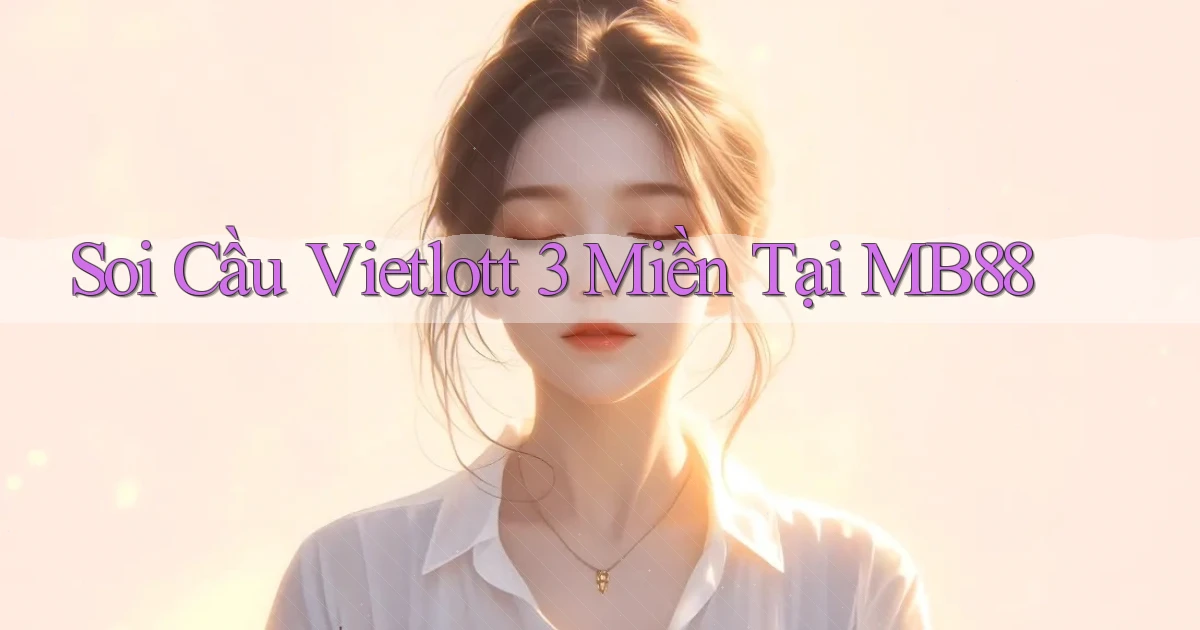 soi cầu vietlott 3 miền tại mb88