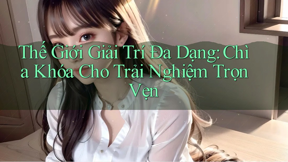 Thế Giới Giải Trí Đa Dạng: Chìa Khóa Cho Trải Nghiệm Trọn Vẹn