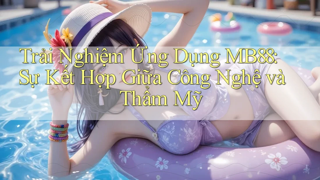 Trải Nghiệm Ứng Dụng MB88: Sự Kết Hợp Giữa Công Nghệ và Thẩm Mỹ